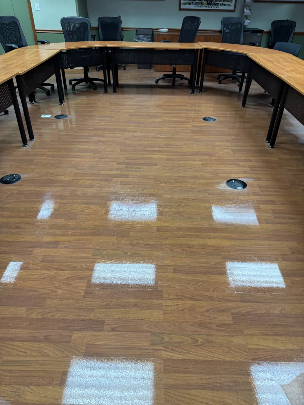 Cleaned commercial office common area in Northeast Ohio
